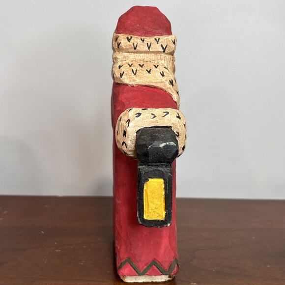 Old World Santa Sven Claus Norway By Lancy Smith Hand Carved Folk Art - Picture 4 of 8